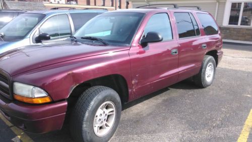 2002 dodge durango sport 2wd no key  miles? run? not run?  no clue!