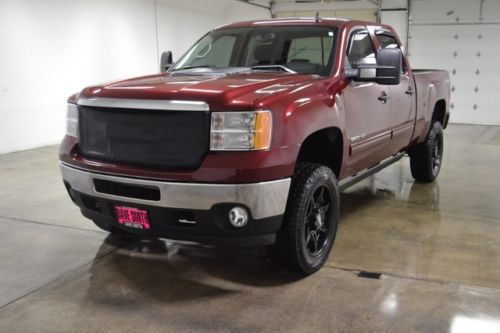 13 sierra 2500hd sle crew cab 4x4 diesel custom wheels power running boards