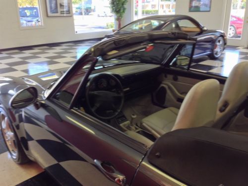 1996 Porsche 911 Convertible, Green Exterior and 35,353 miles, image 3