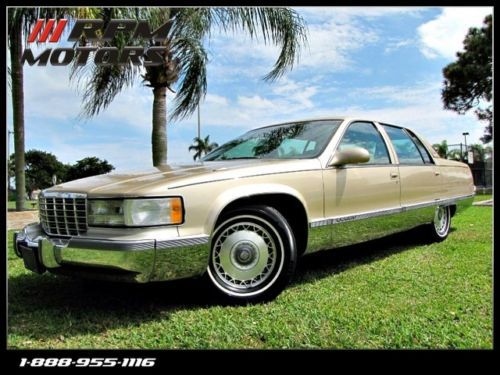 Florida cadillac fleetwood brougham super clean with custom seats clean carfax