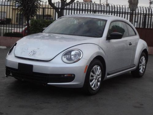 2013 volkswagen bettle 2.5l damaged non repairable title economical low miles!