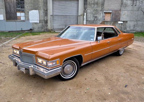 1975 cadillac sedan deville (mandarin orange poly slicktop)