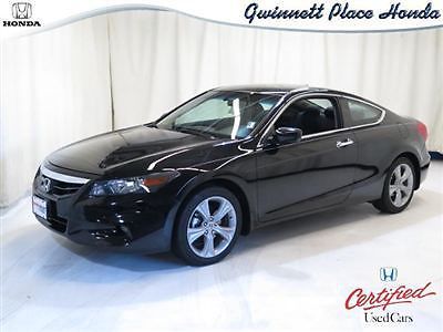 Honda accord cpe 2dr v6 auto ex-l low miles coupe automatic gasoline 3.5l sohc m