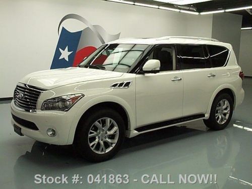 2013 infiniti qx56 4x4 sunroof nav rear cam 20&#039;s 21k mi texas direct auto