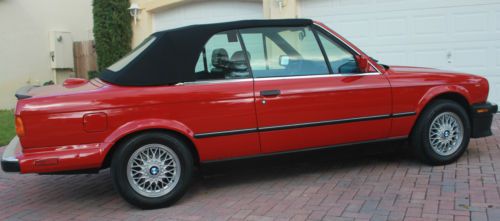 1987 bmw 325i base convertible 2-door 2.5l red!!! dream sports car!!!