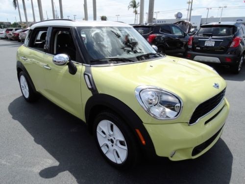 2012 mini countryman cooper s fun sporty eye catching 1 owner sunroofs! automati