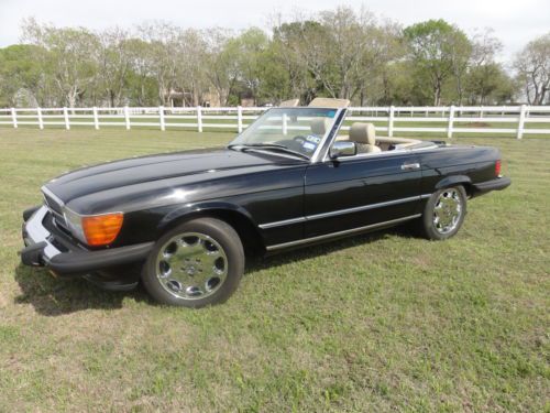 1988 Mercedes 560SL. Exceptional condition!  71,500 mls. Black/Tan 3rd seat opt., US $29,500.00, image 5