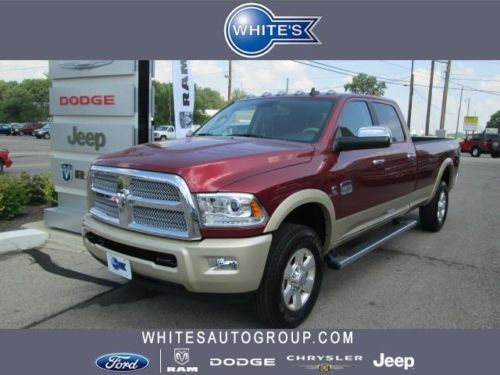 4x4 crew cab new 6.7l nav laramie longhorn limited edition cherry red