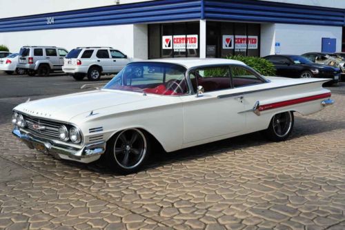 Restored 1960 chevy impala 2 door sport coupe 383/4 spd new paint &amp; interior