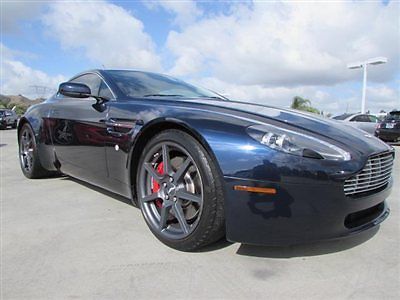 07 aston martin vantage coupe manual blue only 21k miles