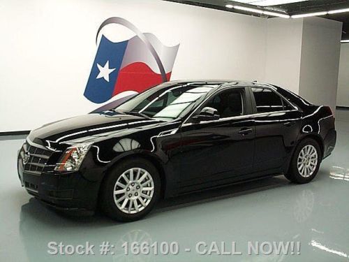 2011 cadillac cts 3.0 sedan pano sunroof blk on blk 27k texas direct auto