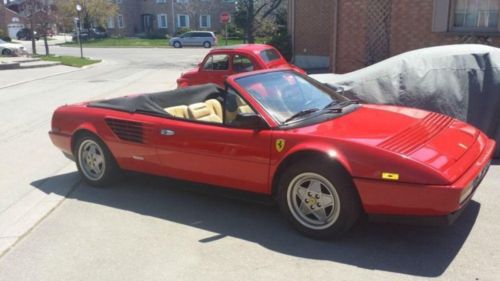 87 ferrari mondial convertible orig fl car full service runs/drives mint no rust