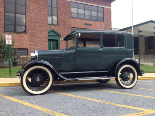 1928 ford model a tudor sedan - frame off restoration