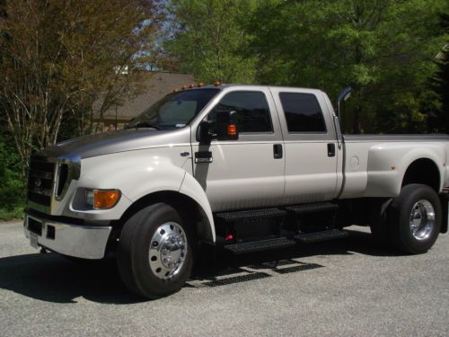 2005 ford f650 super duty caterpillar diesel crew cab pickup truck xlt