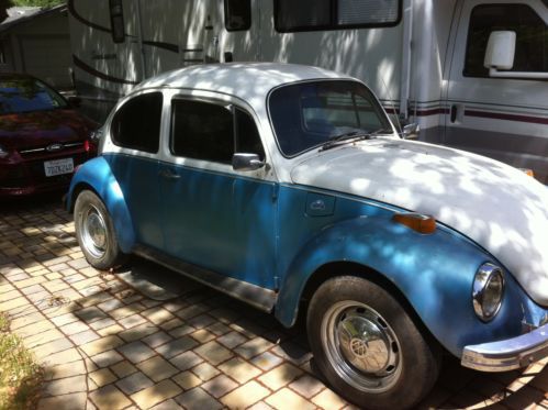 1972 vw beetle set up for towing