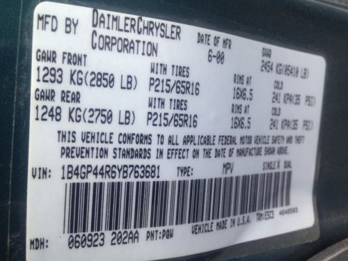 VAN  WHEELCHAIR HANDICAP DODGE GRAND CARAVAN SPORT  BRAUN SIDE  RAMP LOW MILES, US $5,999.00, image 21