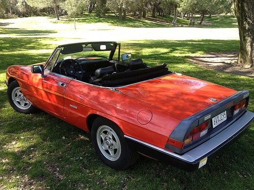 1986 alfa romeo spider convertible 5 speed salvage title clean car runs good