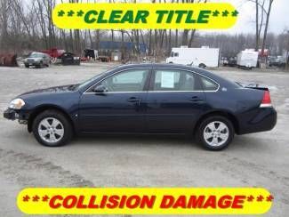 2008 chevrolet impala lt rebuildable wreck clear title