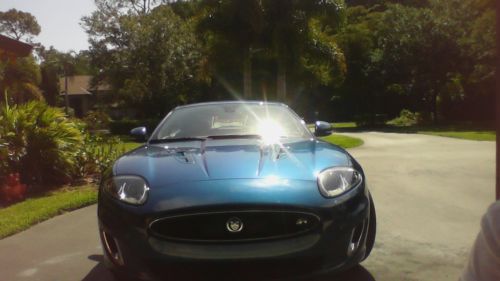 500hp 2013 jaguar xkr coupe kynite metallic blue mint 4000 miles