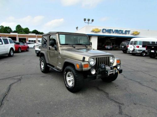 2005 jeep wrangler soft top automatic 4x4 sport utility offroad jeeps 4wd suv