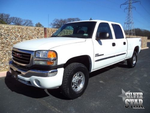 06 sierra 2500 sle 4wd diesel crewcab shortbed loaded xnice 1txowner!!