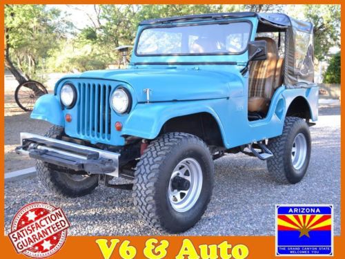 Classic jeep cj v6 automatic vintage arizona offroad 4x4 cj5 tow 4wd off road