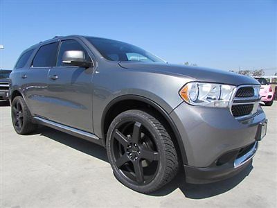 2012 dodge durango crew grey leather new 22 inch wheels immaculate