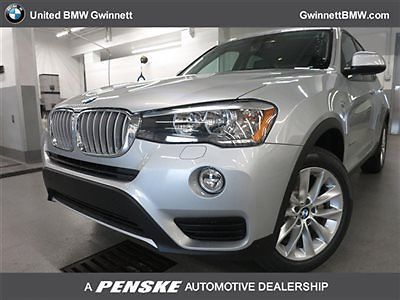 Xdrive28i new 4 dr suv automatic gasoline 2.0l twinpower turbo in-l glacier silv