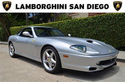 2000 ferrari 550 maranello. 6 speed manual. 26k miles. silver over black.