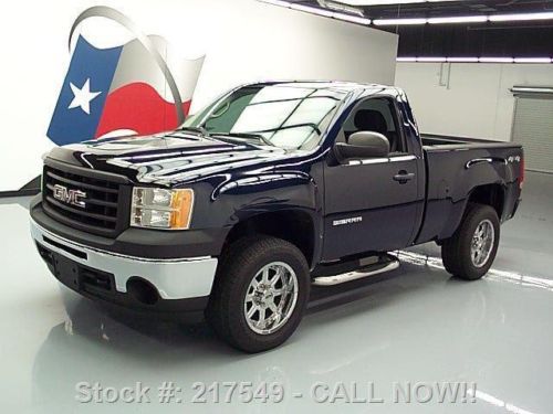 2010 gmc sierra regular cab 4x4 side steps 18&#039;s 24k mi texas direct auto