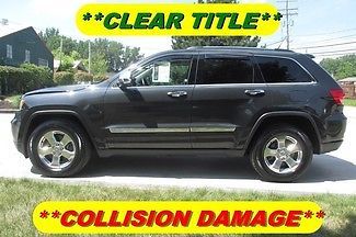 2011 jeep grand cherokee  limited limited awd nav rebuildable clear title