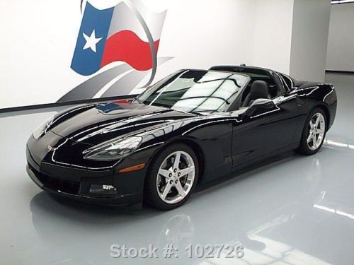 2005 chevy corvette auto z51 nav hud blk on blk 69k mi texas direct auto