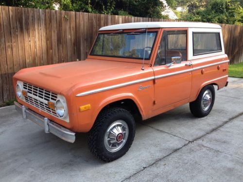 1973 ford bronco explorer in burnt orange