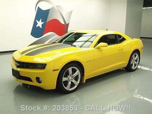 2010 chevy camaro lt2 rs 6-spd htd leather 20&#039;s 51k mi texas direct auto