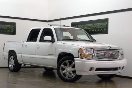 2006 gmc sierra denali crew cab white rear dvd sunroof bed cover