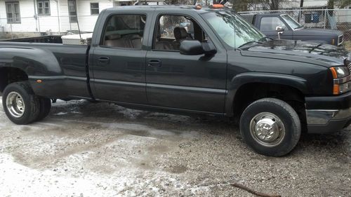 2003 chevrolet 3500 duramax dually 4x4 crew cab loaded 96k miles!!