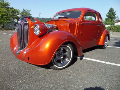 1938 plymouth 392 hemi rumble seat coupe, chopped, vintage, hot rod, all steel