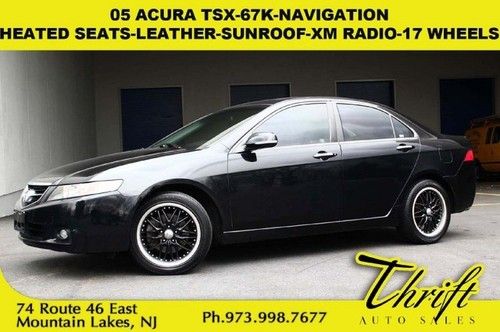 05 acura tsx-67k-navigation-heated seats-leather-sunroof-xm radio-17 wheels