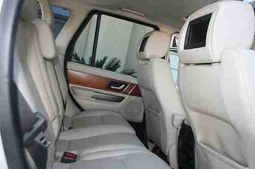 2006 RANGE ROVER SPORT SUPERCHARGED RARE White with Ivory Interior Nav Rear DVD, US $26,800.00, image 11