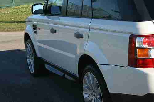 2006 RANGE ROVER SPORT SUPERCHARGED RARE White with Ivory Interior Nav Rear DVD, US $26,800.00, image 12