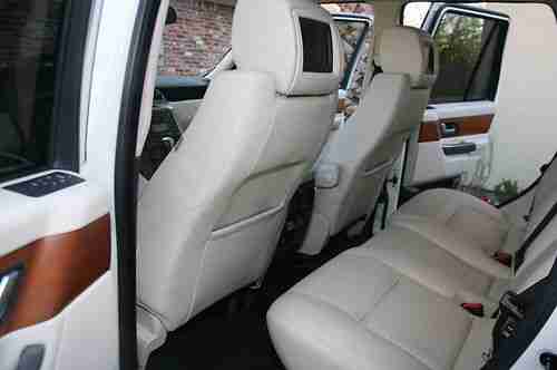 2006 RANGE ROVER SPORT SUPERCHARGED RARE White with Ivory Interior Nav Rear DVD, US $26,800.00, image 16