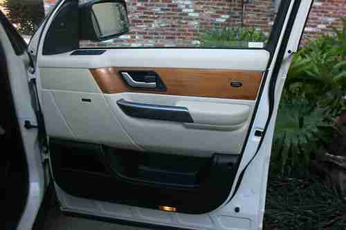 2006 RANGE ROVER SPORT SUPERCHARGED RARE White with Ivory Interior Nav Rear DVD, US $26,800.00, image 17