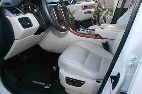 2006 RANGE ROVER SPORT SUPERCHARGED RARE White with Ivory Interior Nav Rear DVD, US $26,800.00, image 19