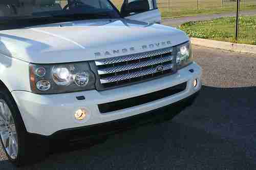 2006 RANGE ROVER SPORT SUPERCHARGED RARE White with Ivory Interior Nav Rear DVD, US $26,800.00, image 20