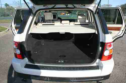 2006 RANGE ROVER SPORT SUPERCHARGED RARE White with Ivory Interior Nav Rear DVD, US $26,800.00, image 21