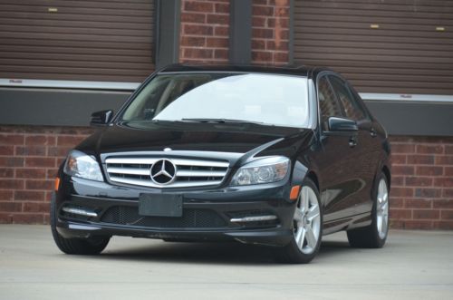 2011 mercedes-benz c300 31k miles 1 owner off lease amg package navigation