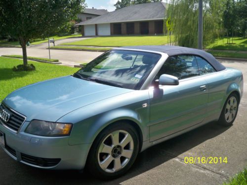 Audi a4 cabriolet convertible turbo only 72k miles,blue, excellent condition