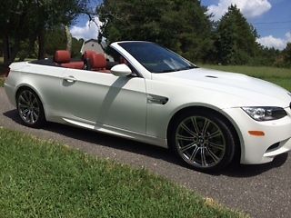 2013 bmw m3 convertible 5800 miles hot color- alpine white/ fox red interior