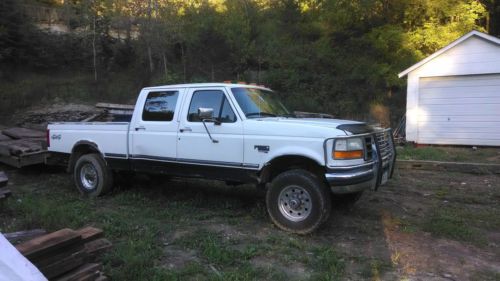 !997 ford f250  heavy duty crew cab 4x4 7.3 turbo powerstroke