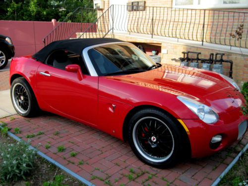 Beautiful!! red pontiac solstice convertible!